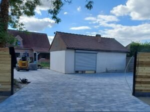 oprit in betonklinkers