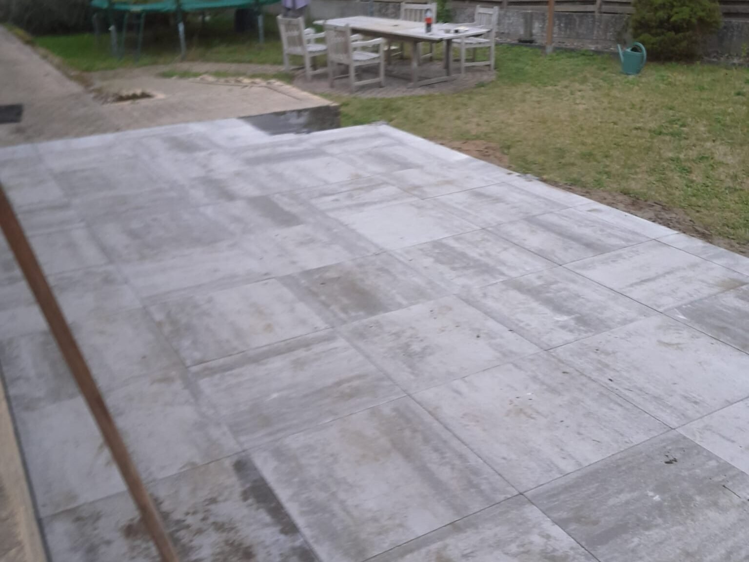 Terrassen in betontegels